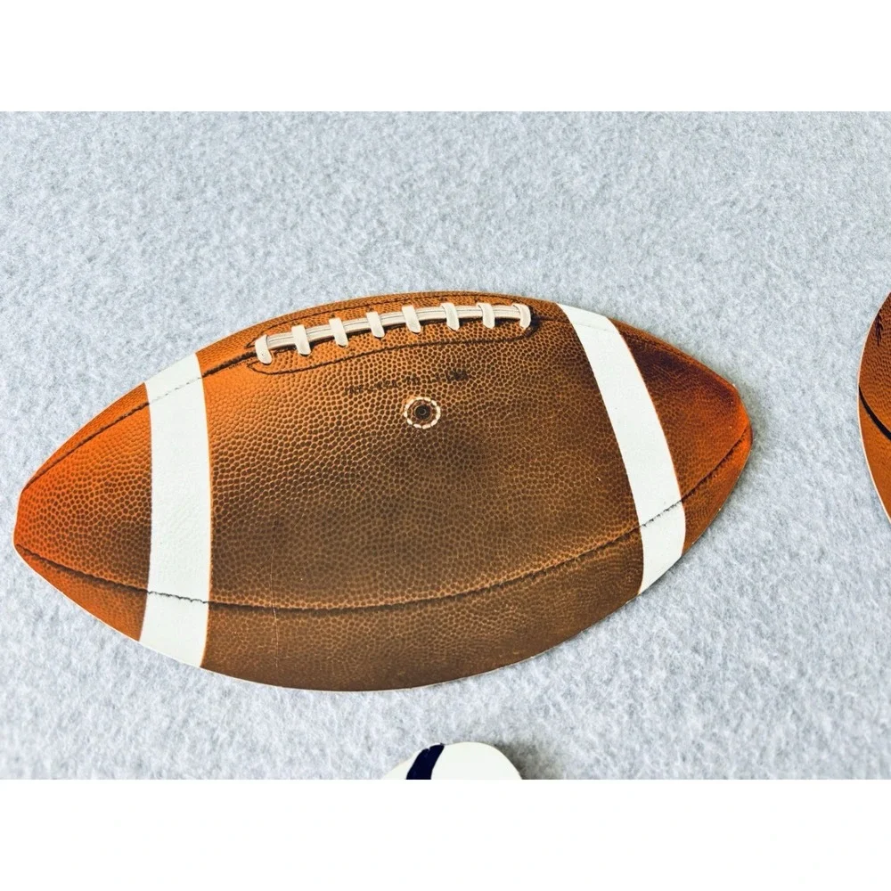 Vintage 70s Eureka Football Basketball Player Cheerleader Party Decor Die Cuts
